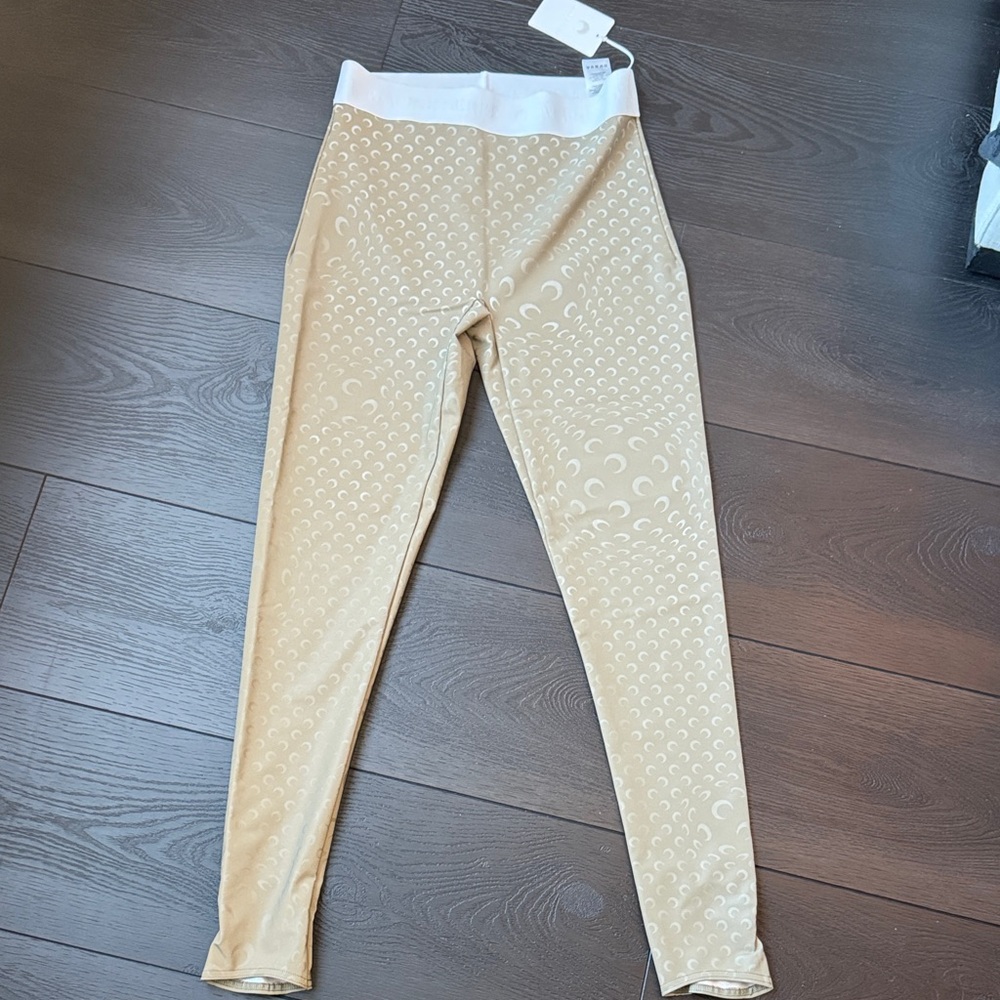 Marine Serre Grey Moon Print Leggings